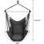 Pepita single hanging chair with cushions, grey, with dimensions