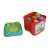 Clemmy Sensory Development Storage Box with Soft Building Blocks, open view, 15 pieces, for babies 6 months and up