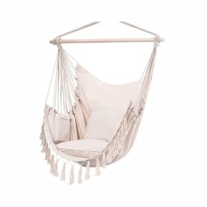 SmileHOME by Pepita Single Brazilian Hammock Chair with Cushions #beige