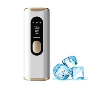 Dollcini IPL hair removal device, white, with ice cubes - Epilator