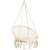 Pepita Macrame Hanging Chair with Cushion, side view