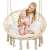 Pepita Macrame Hanging Chair with Cushion, family use
