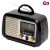 SAL RRT 2B Retro Czarny Przenośny Radio z Bluetooth i Odtwarzaczem MP3