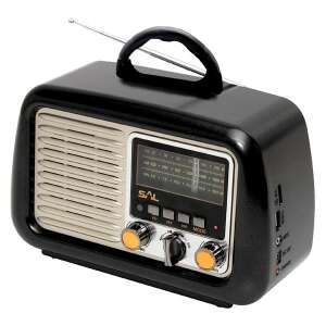 Radio retro Sal RRT 2B z Bluetooth, czarne - Home by Somogyi