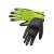 Pair of green work gloves, latex coated, non-slip grip, durable, for heavy duty work