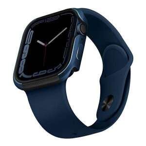 UNIQ Valencia blauer Aluminium-Stoßfänger für Apple Watch Series 4, 5, 6, 7, SE 40mm und 41mm - Smartwatch-Gehäuse