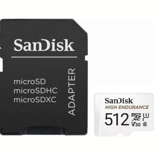 Sandisk 32GB High Endurance microSDXC UHS-I CL10 card de memorie + Adaptor
