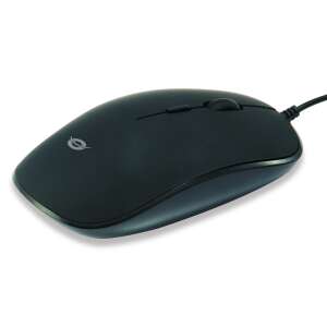 Conceptronic REGAS01B USB Mouse - Black, angled view - Mouse