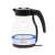 Camry CR 1300 glass electric kettle, 1.7L, 2200W, front view