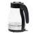 Camry CR 1300 glass electric kettle, 1.7L, 2200W, side view