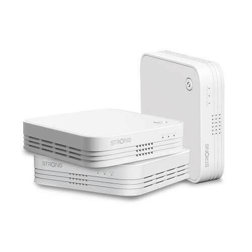 STRONG Atria Mesh 1200 WiFi system, 3 pack, white, wireless router, mesh network, home network, internet