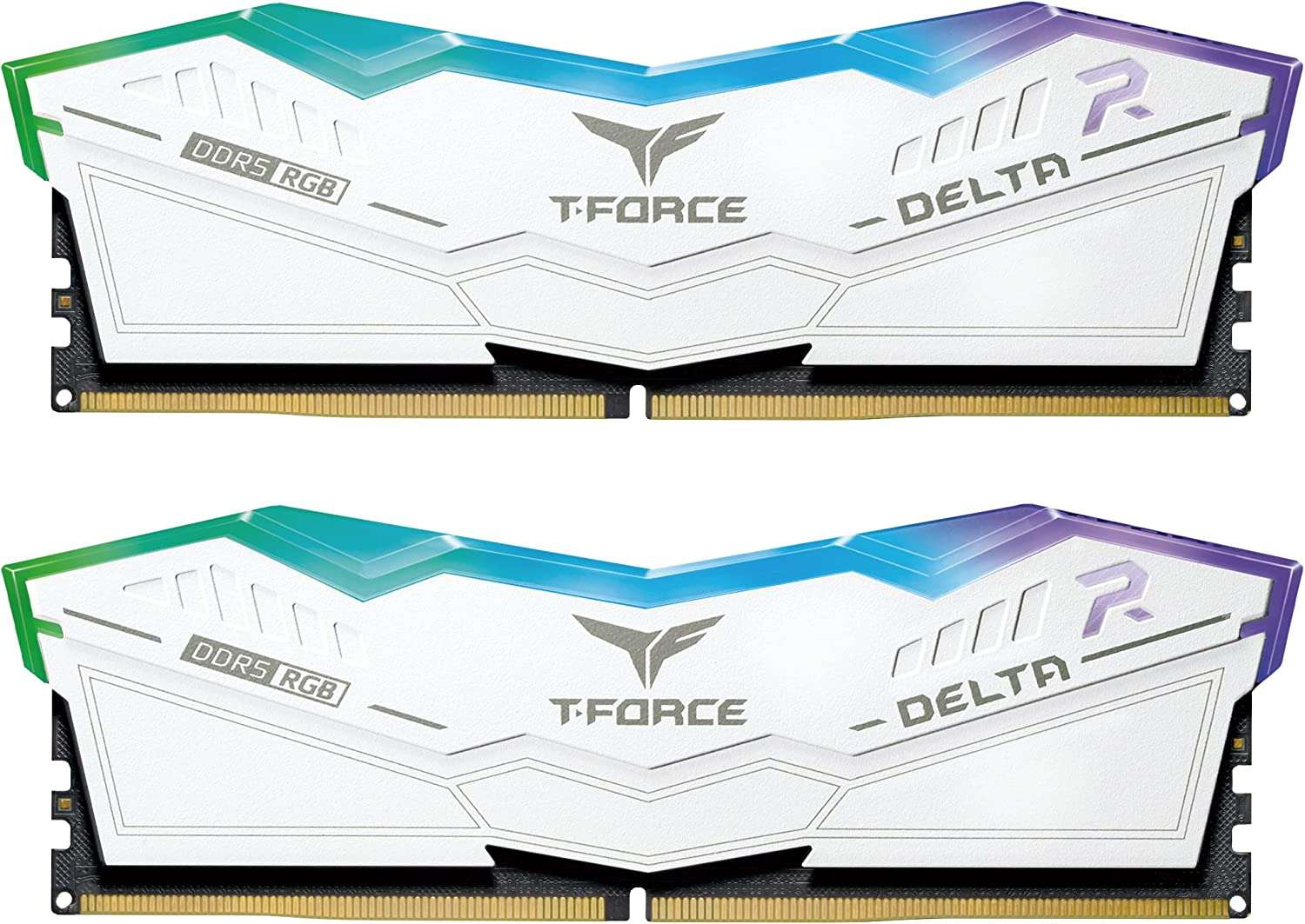 Teamgroup 32gb / 6400 t-force delta rgb white ddr5 ram kit (2x16gb)