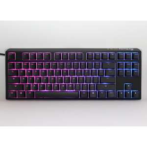 Ducky ONE 3 TKL mechanical keyboard with RGB lighting, black color, MX Clear switches - Ducky