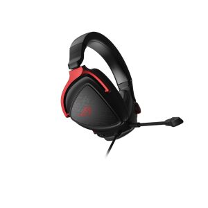ASUS ROG Delta S Core wired gaming headset with microphone, angled view - Gaming headset