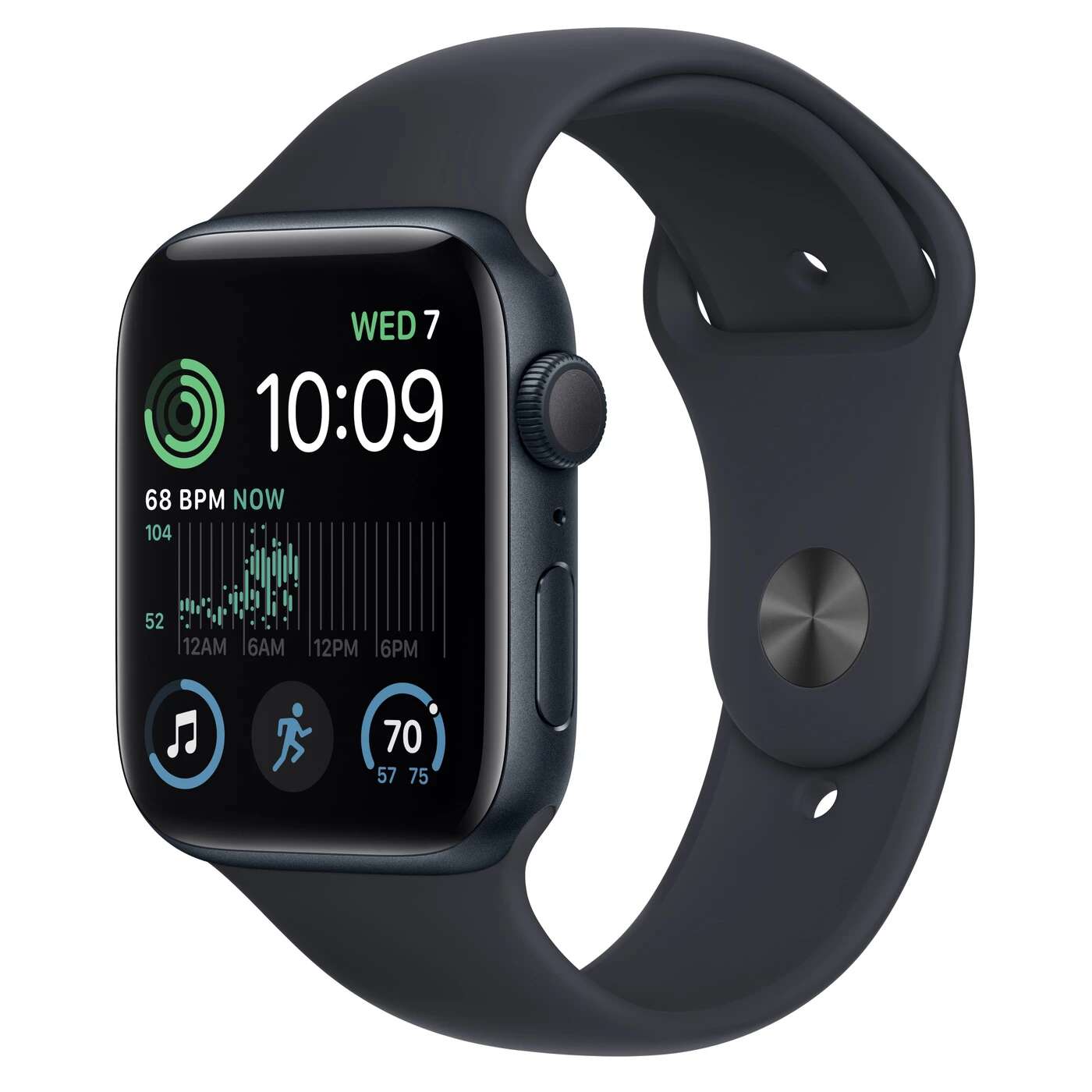 Apple watch se (2022) gps (44mm) okosóra - éjfekete alumíniumtok...