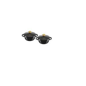 Tefal Air MINI E255S255 2-teiliges Kochgeschirr-Set, schwarz - Töpfe