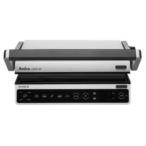 Elektrický gril Amica ProfiGrill GK 5011, pohľad spredu, zatvorený - Stolové grily a Stroj na pečenie oblátok