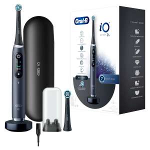 Oral-B iO Series 9N electric toothbrush, Black Onyx, with travel case and charging station - Mouth shower and Electric toothbrush