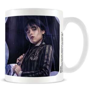 Wednesday Addams Bögre - Dark Side Mintás 300ml - Pyramid