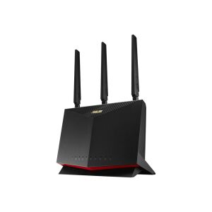 Pohľad pod uhlom na bezdrôtový router Asus 4G-AC86U - ASUS Wi-Fi routre, adaptéry
