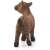 Schleich brown kid goat figurine, back view