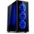Компютърен корпус Inter-Tech CXC2 със сини LED вентилатори, черен