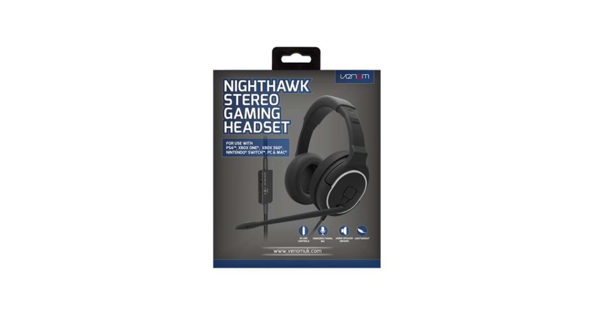 Venom VS2855 Nighthawk Gaming Stereo Headset Black Pepita