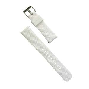 Biały silikonowy pasek do zegarka Samsung Galaxy Watch 42mm - Pasek do inteligentnego zegarka