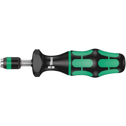 Wera 7440 torque screwdriver, 0.3-1.2 Nm, 1/4 inch hex drive, adjustable torque, Rapidaptor quick-change chuck