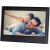 Sencor SDF 742 BK digital photo frame displaying a happy family moment