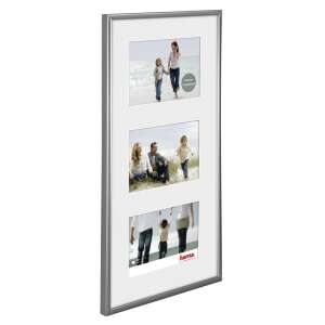 Hama Madrid Gallery 23x45 silver picture frame for 3 photos, 10x15 cm - Picture Frame
