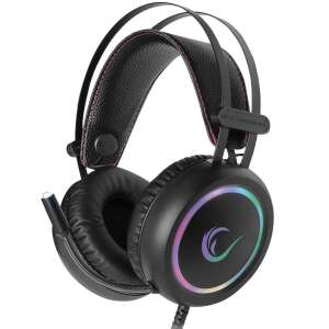 Rampage STORMY 7.1 Surround Gaming Headset in Schwarz mit RGB-Beleuchtung - Rampage
