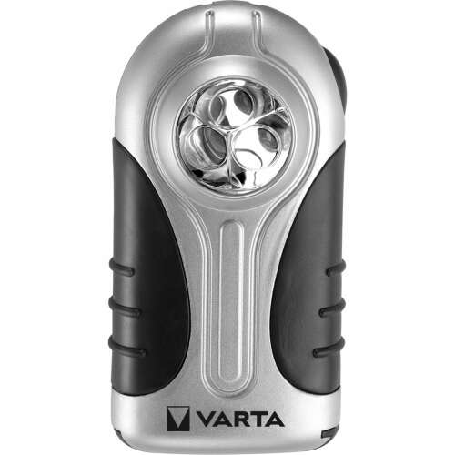 VARTA Silver Light zseblámpa, elülső nézet, ezüst, fekete - Varta