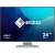Монитор Eizo FlexScan EV2485-WT 24,1 инча, бял, с син фон, показващ функцията за докинг USB-C