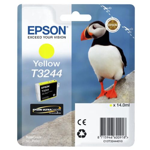 Epson T3244 Tintapatron Yellow 14ml , C13T32444010 133585966 - Epson