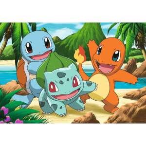 Puzzle Ravensburger Pokémon cu 48 de piese, prezentând Squirtle, Bulbasaur și Charmander - Ravensburger Puzzle