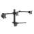 Equip 650125 triple monitor desk mount, black, for 17-27 inch screens