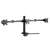 Equip 650125 triple monitor desk mount, black, for 17-27 inch screens