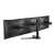 Equip 650125 triple monitor desk mount, black, for 17-27 inch screens, rear view