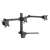 Equip 650125 triple monitor desk mount, black, for 17-27 inch screens