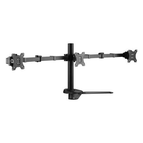 Equip 650125 triple monitor desk mount, black, for 17-27 inch screens