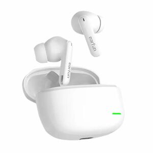 EarFun AirMini 2 white wireless earbuds with charging case - Peripheral