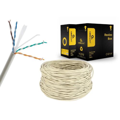 GEMBIRD UPC-6004SE-SOL Gembird Installationskabel UTP Twisted Pair, 4x2, Kat. 6, CCA-Kabel, 305 m, grau 134016097