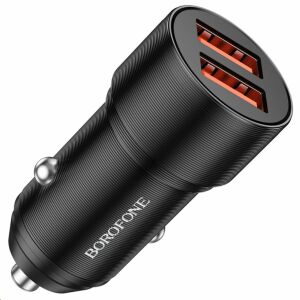 Borofone BZ19 Duoplaza Dupla USB Autós Töltő - Autós töltő