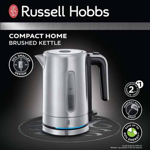 Russell Hobbs Compact Home Vízforraló - 0,8L - Rozsdamentes Acél