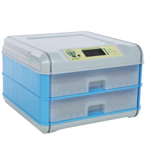 Small Farmer GF-2101 automatic incubator for hatching 128 eggs, 2 drawers