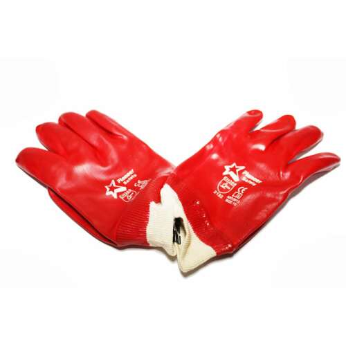 Piros gumikesztyűk, 12 darabos csomag, takarításhoz, védelemhez és háztartási feladatokhoz