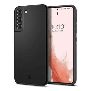 Spigen Thin Fit Fekete tok Samsung Galaxy S22 5G telefonhoz - Spigen