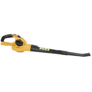 Riwall PRO RABL 20 SET bezdrôtový fúkač na lístie, 20V, žltý a čierny, 3/4 pohľad - Riwall