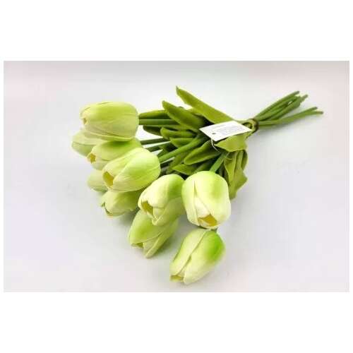 Tulipán habgumi10 szálas csokorban #zöld 93810467